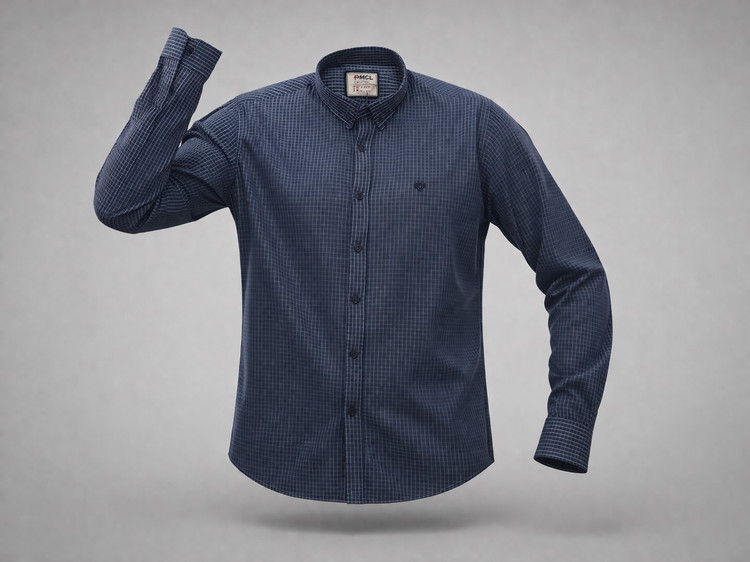 پیراهن چهارخانه سرمهای امسیال ترکیه