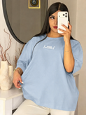 تیشرت باکسی با طرح نات تودی